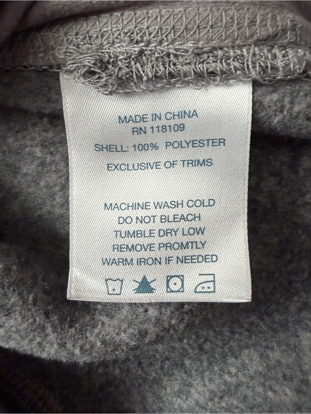 Smith’s Workwear Men’s L Gray Sweater Fleece 1/4 Zip Pullover Pockets - Picture 9 of 11